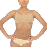 Silky Dance Seamless Clear Back Bra Top with Removable Padding Nude Flesh -  Age 8-12 years, Clear Back Bra