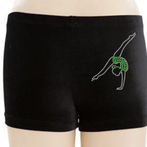 Personalised Dance / Gymnastics Shorts with Gymnast Motif - Image 7