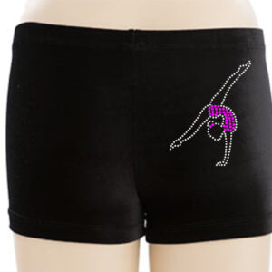 Personalised Dance / Gymnastics Shorts with Gymnast Motif - Image 6