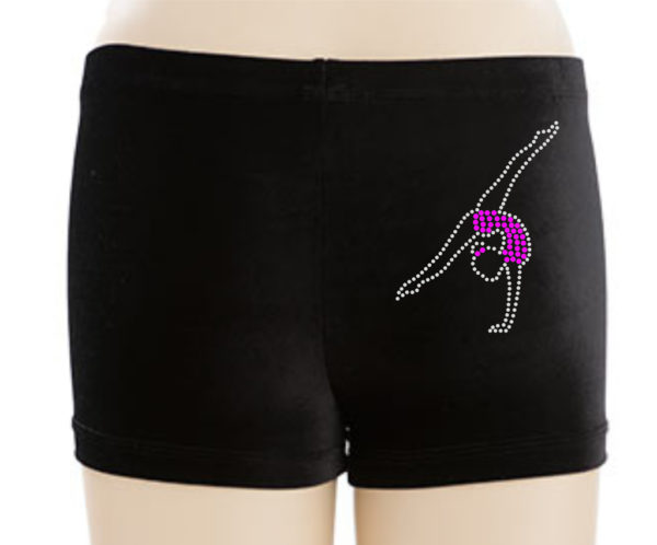 new gymnast shorts pink leo