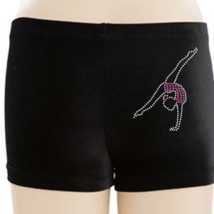 Personalised Dance / Gymnastics Shorts with Gymnast Motif - Image 5