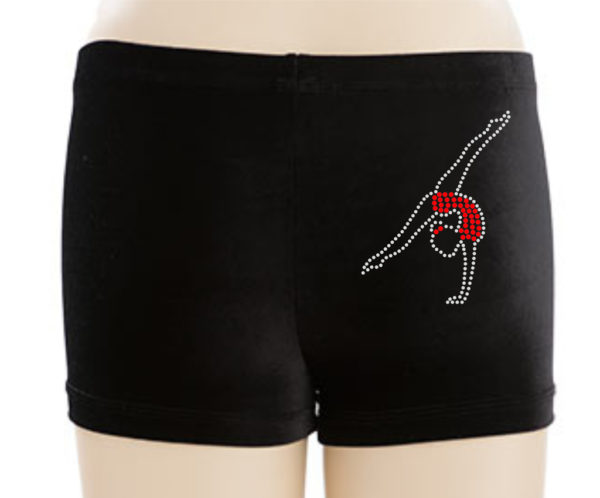 new gymnast shorts red leo