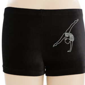 Personalised Dance / Gymnastics Shorts with Gymnast Motif - Image 3
