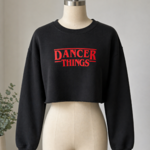Dancer Things Crop Sweatshirt - Image 1